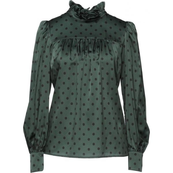 bluse Camicettasnob verde a pois