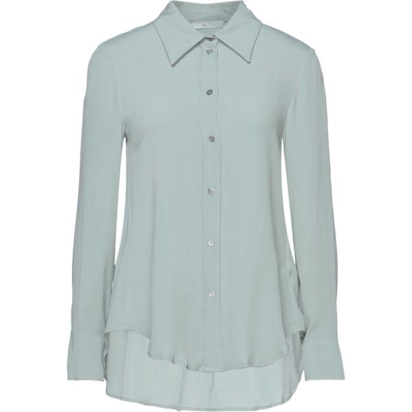 camicie Beatrice .B verde tinta unita