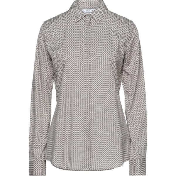 camicie Caliban grigio a pois