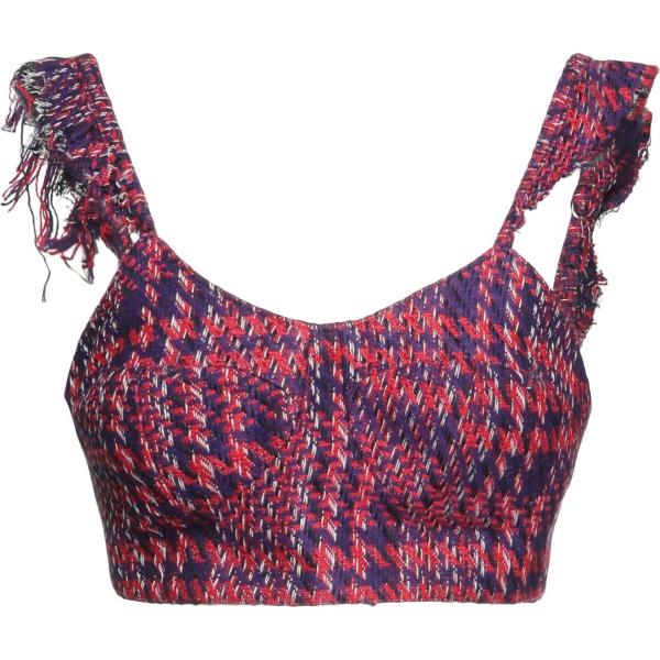 top Giulia N viola pied de poule