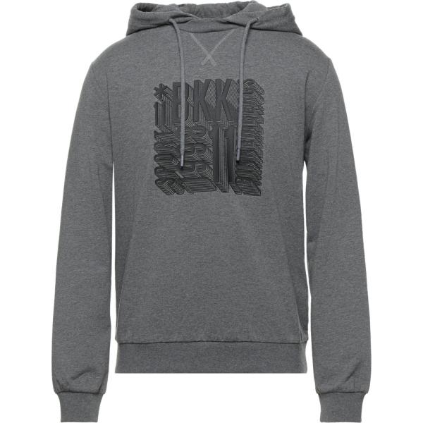 felpe con cappuccio Bikkembergs grigio tinta unita