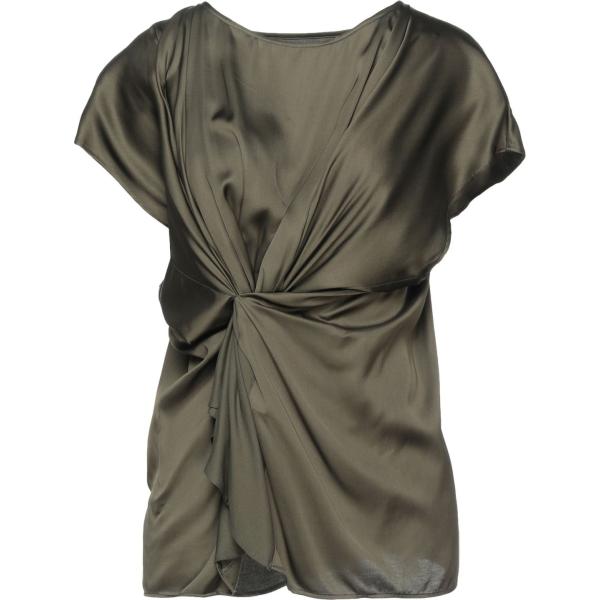 bluse Mm6 Maison Margiela verde tinta unita