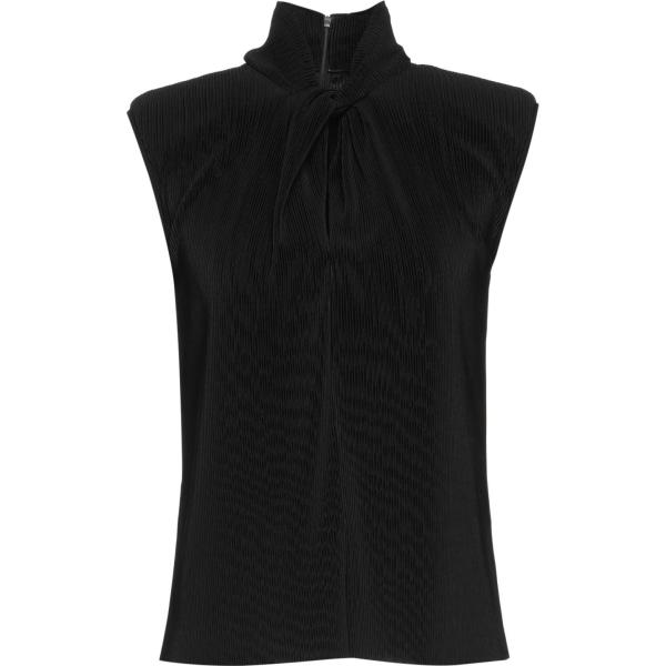 top Giorgio Armani nero tinta unita