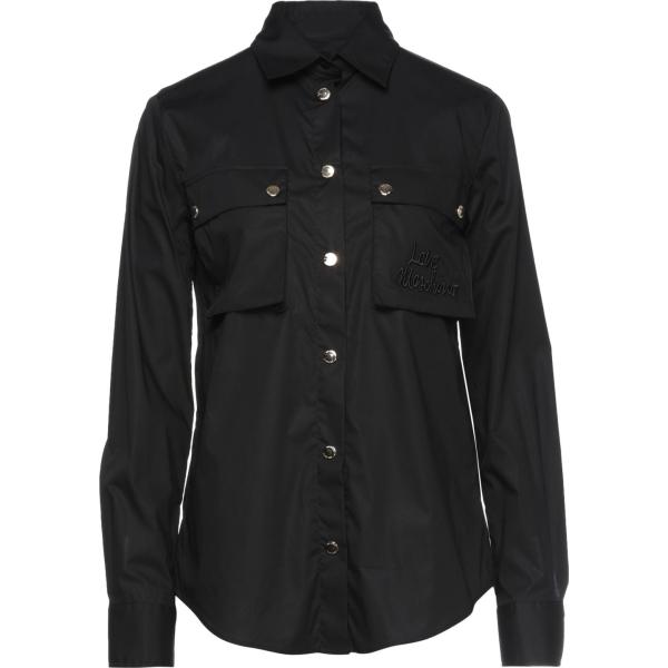 camicie Love Moschino nero tinta unita