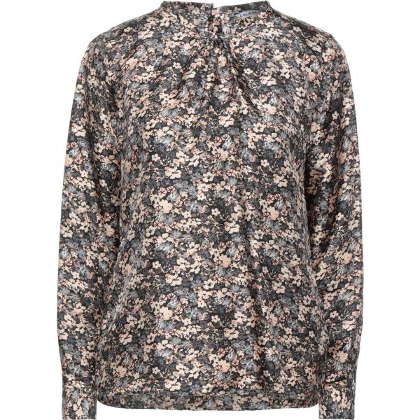 bluse Caliban grigio a fiori