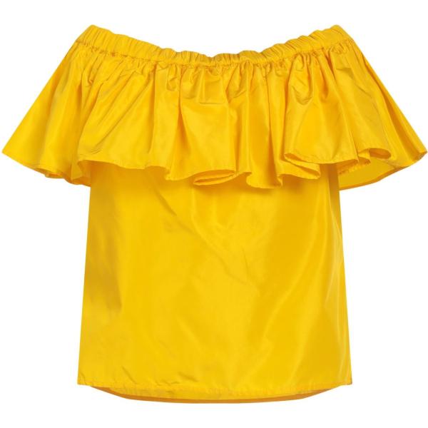 top Giada Curti Resort giallo tinta unita