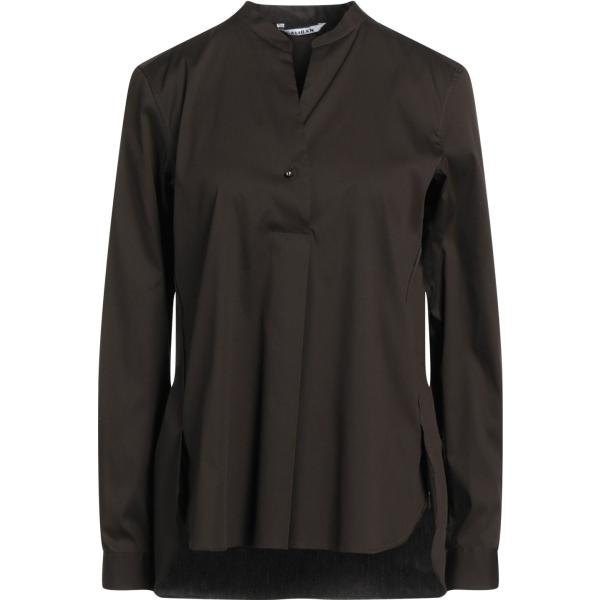 bluse Caliban nero tinta unita
