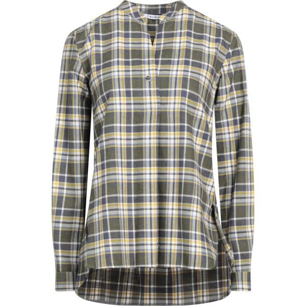 bluse Caliban grigio scozzese