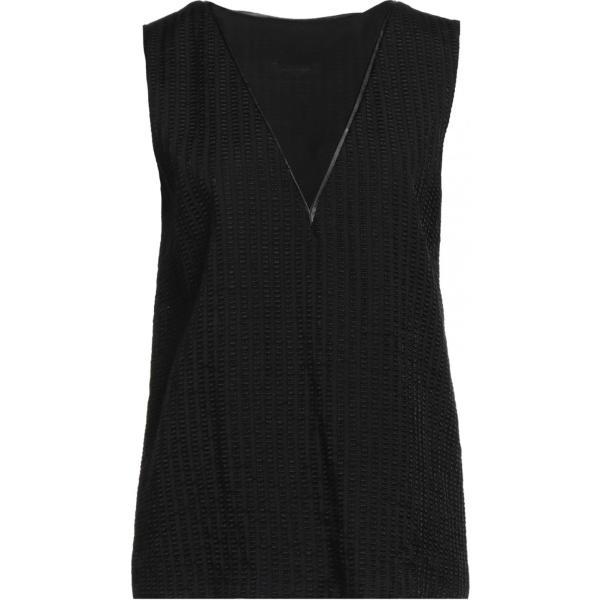 top Trussardi nero tinta unita