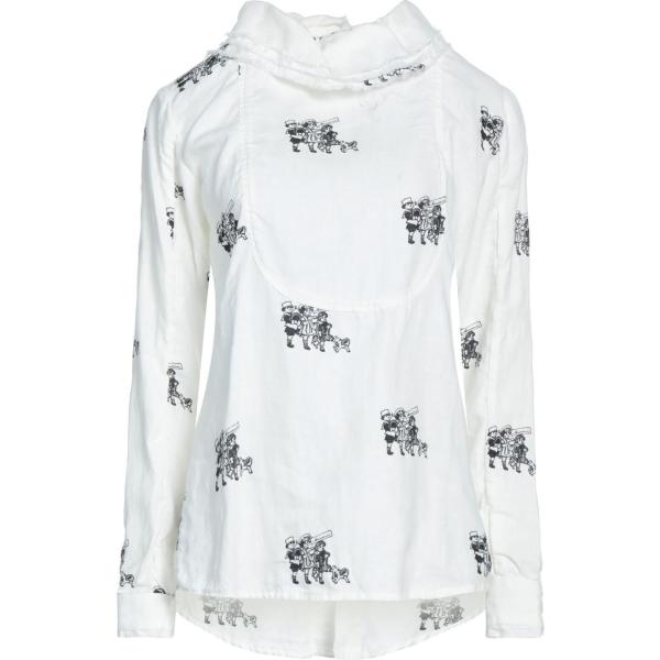bluse Aleksandr Manamïs bianco tinta unita