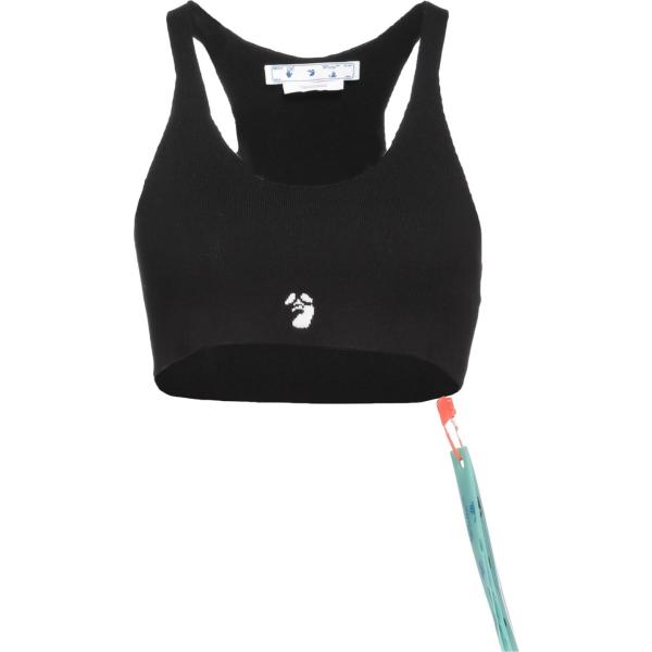 top Off-White™ nero tinta unita