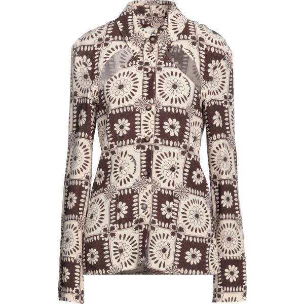 camicie Nanushka marrone a fiori