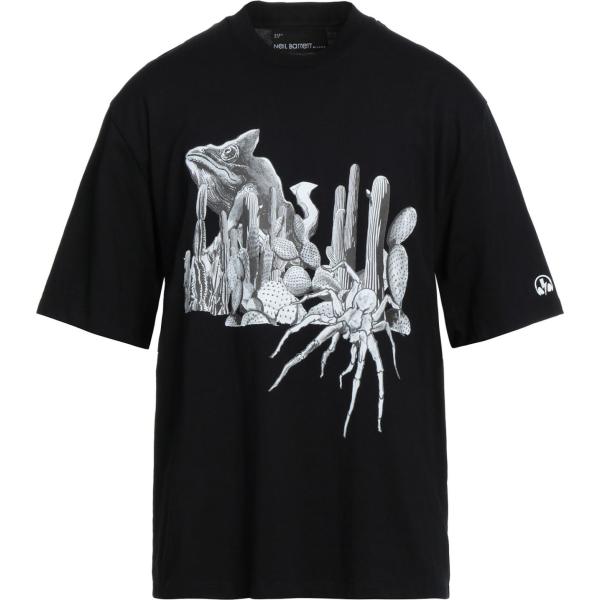 t-shirt Neil Barrett nero con stampe