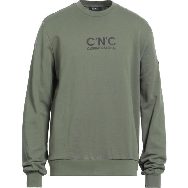 felpe Cnc Costume National verde con stampe