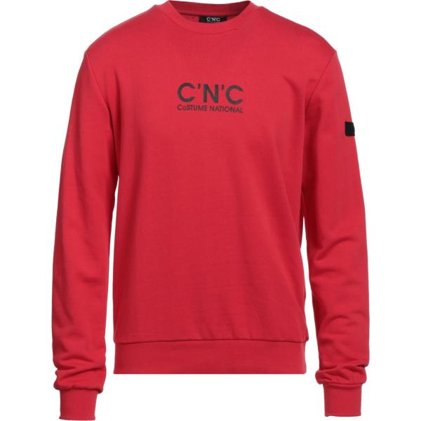 felpe Cnc Costume National rosso con stampe