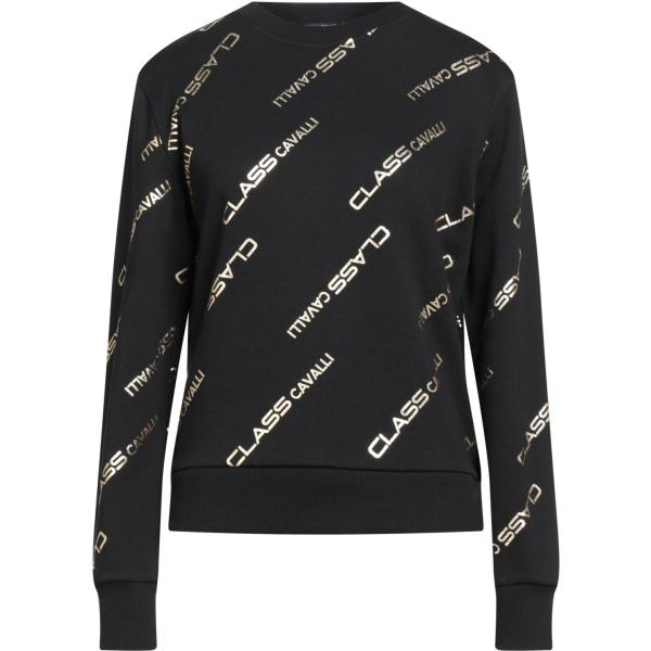 felpe Cavalli Class nero con stampe