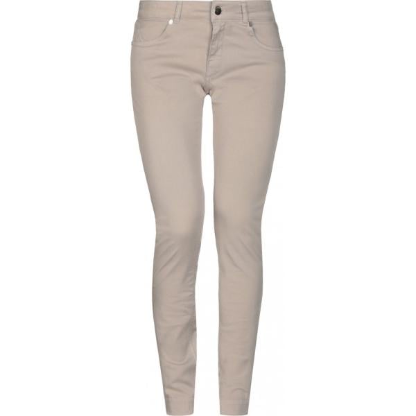 pantaloni Twinset marrone tinta unita