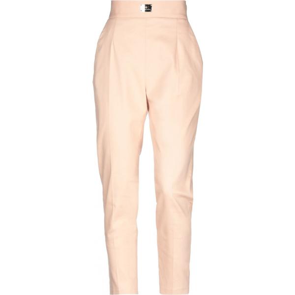 Pantalone a sigaretta vita alta con zip tinta unita Elisabetta Franchi tinta unita