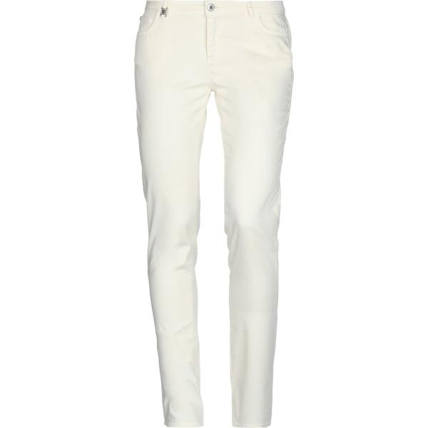 pantaloni Trussardi Jeans bianco tinta unita