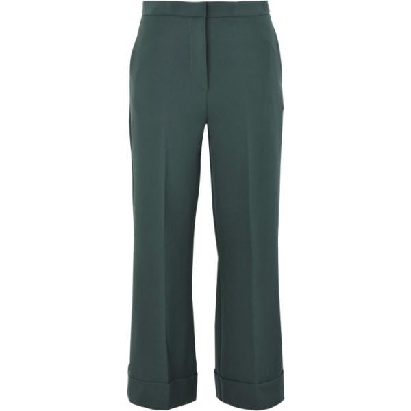 Pantalone wide leg vita alta con zip crêpe George J. Love tinta unita