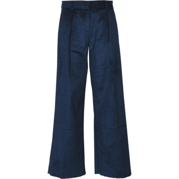 Pantalone a coste vita alta con zip in velluto tinta unita George J. Love tinta unita