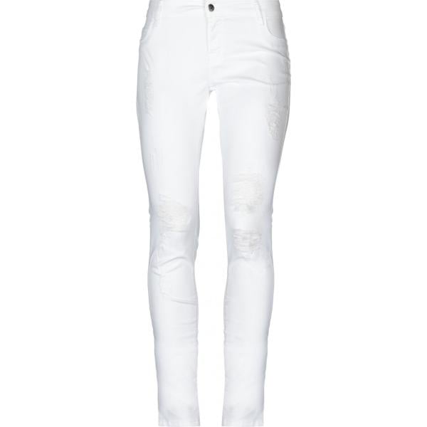 pantaloni Met Jeans bianco tinta unita