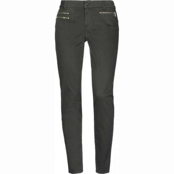 pantaloni Liu •Jo verde tinta unita