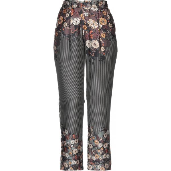 Pantalone fantasia floreale con zip interno sfoderato in raso con bottoni Souvenir a fiori