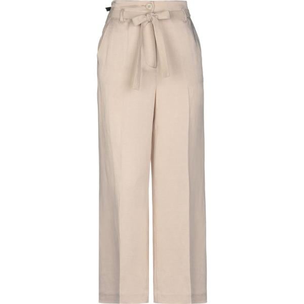 pantaloni Twinset marrone tinta unita