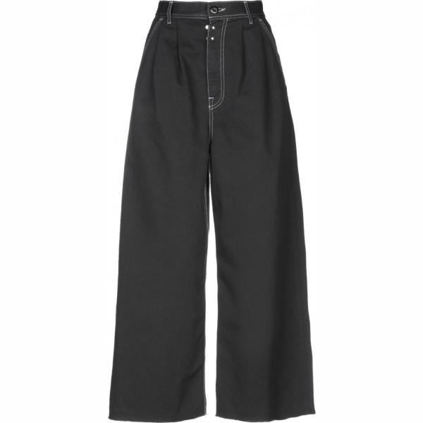 Pantalone vita alta con zip in cotone tinta unita Mm6 Maison Margiela tinta unita