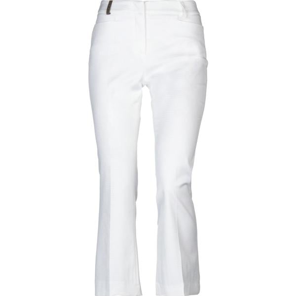 pantaloni Peserico bianco tinta unita