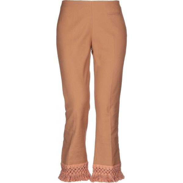 Pantalone con zip tinta unita True Royal marrone tinta unita