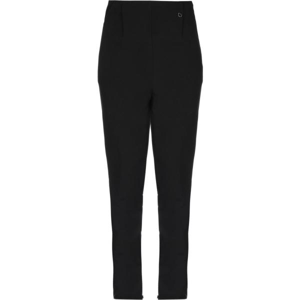 pantaloni Mangano nero tinta unita