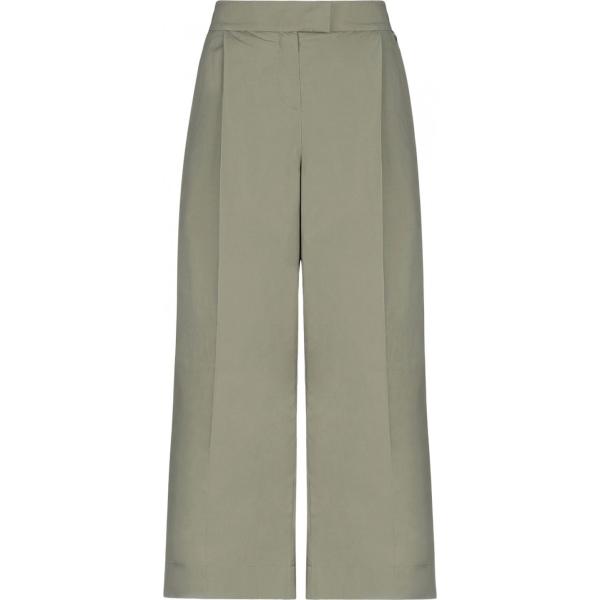 pantaloni Twinset verde tinta unita
