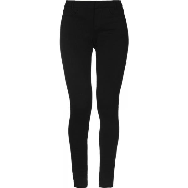 Pantalone vita bassa con zip jersey Guess tinta unita