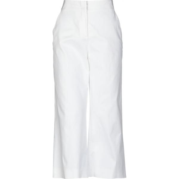 Pantalone capri vita alta con zip twill Versace tinta unita