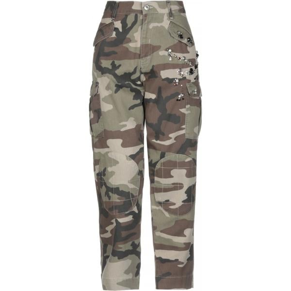 pantaloni cargo Pinko verde military