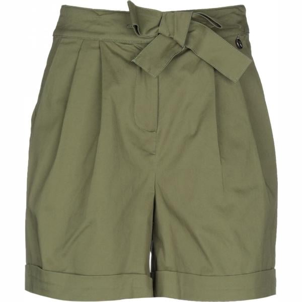 Shorts con fiocco vita alta con zip tinta unita Koralline tinta unita