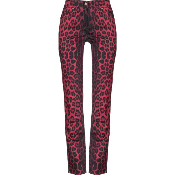 Pantalone fantasia con borchie e zip con bottoni Cavalli Class animalier