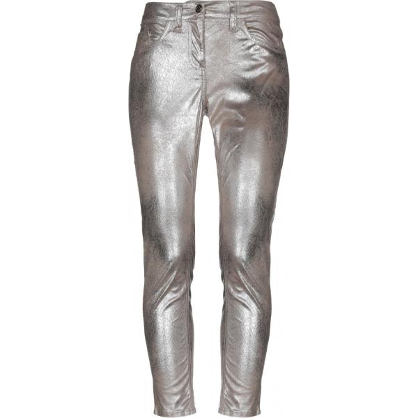 Pantalone con stampa effetto scamosciato con zip tinta unita Annarita N con stampe