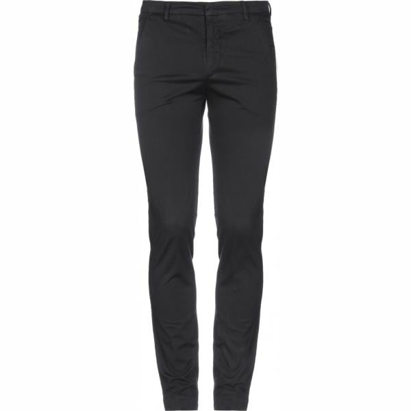 pantaloni Gabardine nero tinta unita