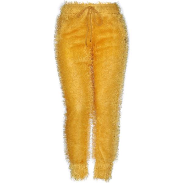 pantaloni Maria Di Sole marrone tinta unita