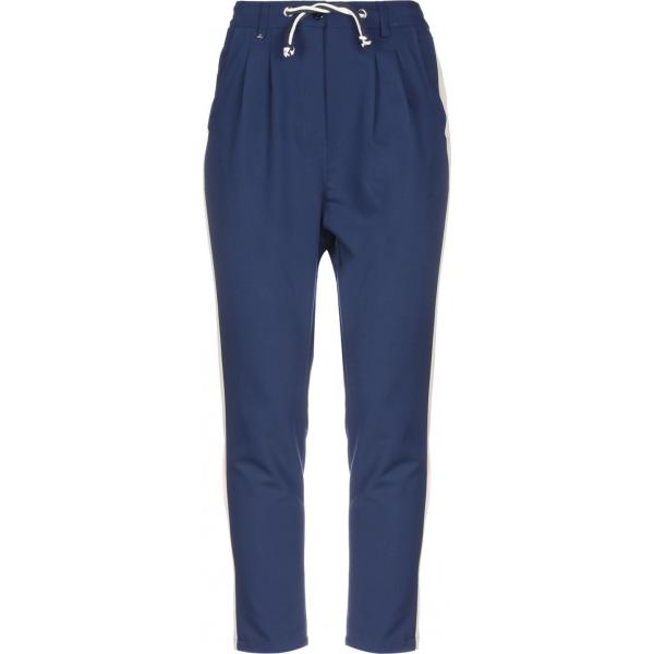 pantaloni Berna blu tinta unita