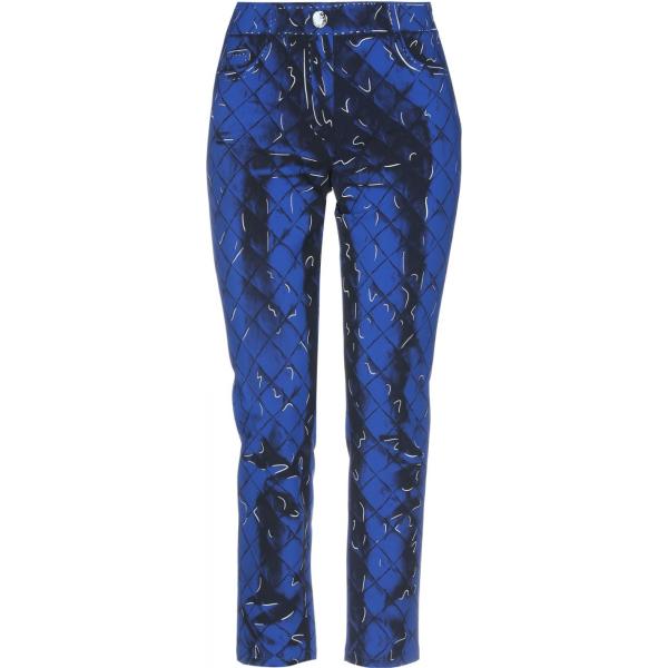 Pantalone fantasia multicolore effetto acetato con zip crêpe Moschino multicolore