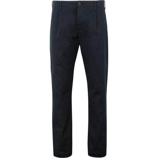 pantaloni Fortela blu tinta unita