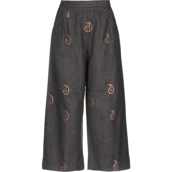Pantalone capri effetto laminato vita alta con zip in flanella con tasche Opaline