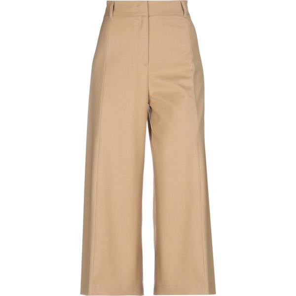 pantaloni Twinset marrone tinta unita