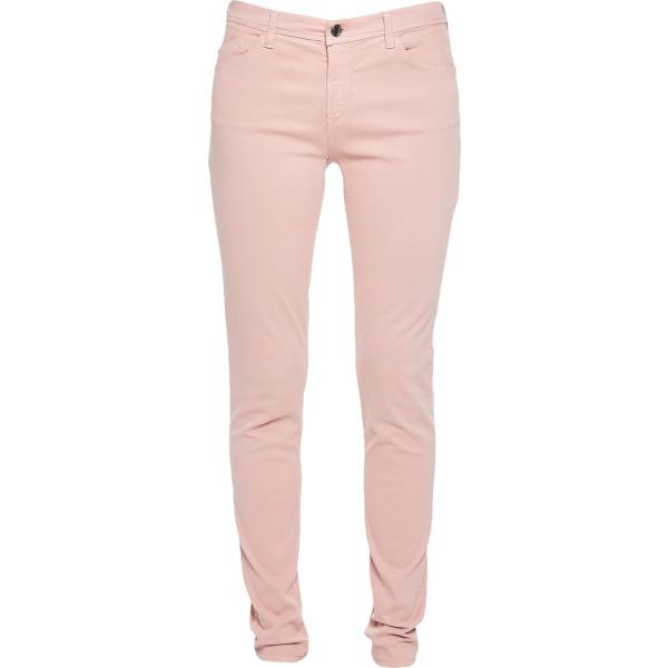 pantaloni Emporio Armani rosa tinta unita