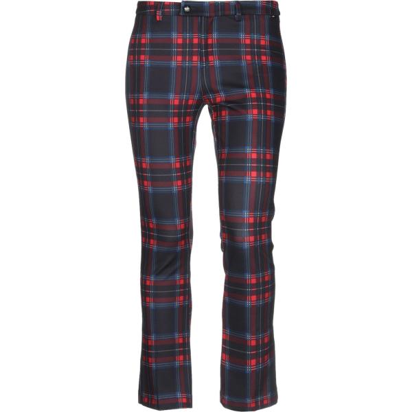 Pantalone wide leg fantasia con zip jersey Liu •Jo nero scozzese