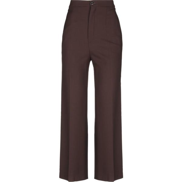 Pantalone a sigaretta effetto acetato vita bassa con zip in seta crêpe Chloé tinta unita